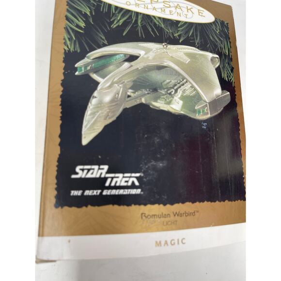 HALLMARK’S Star Trek Romulan Warbird Light Ornament Magic 1995 VINTAGE Keepsake - Picture 3 of 7